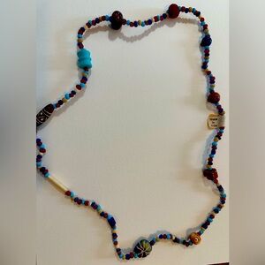 New vintage beaded necklace made in India. Never worn